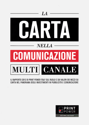 Copertina rapporto Print Power Italy 2012